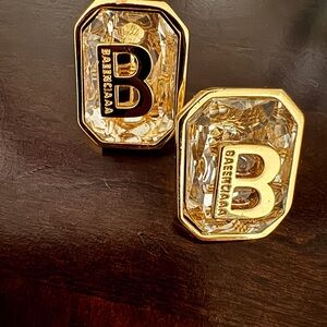 Gold and Black Earrings